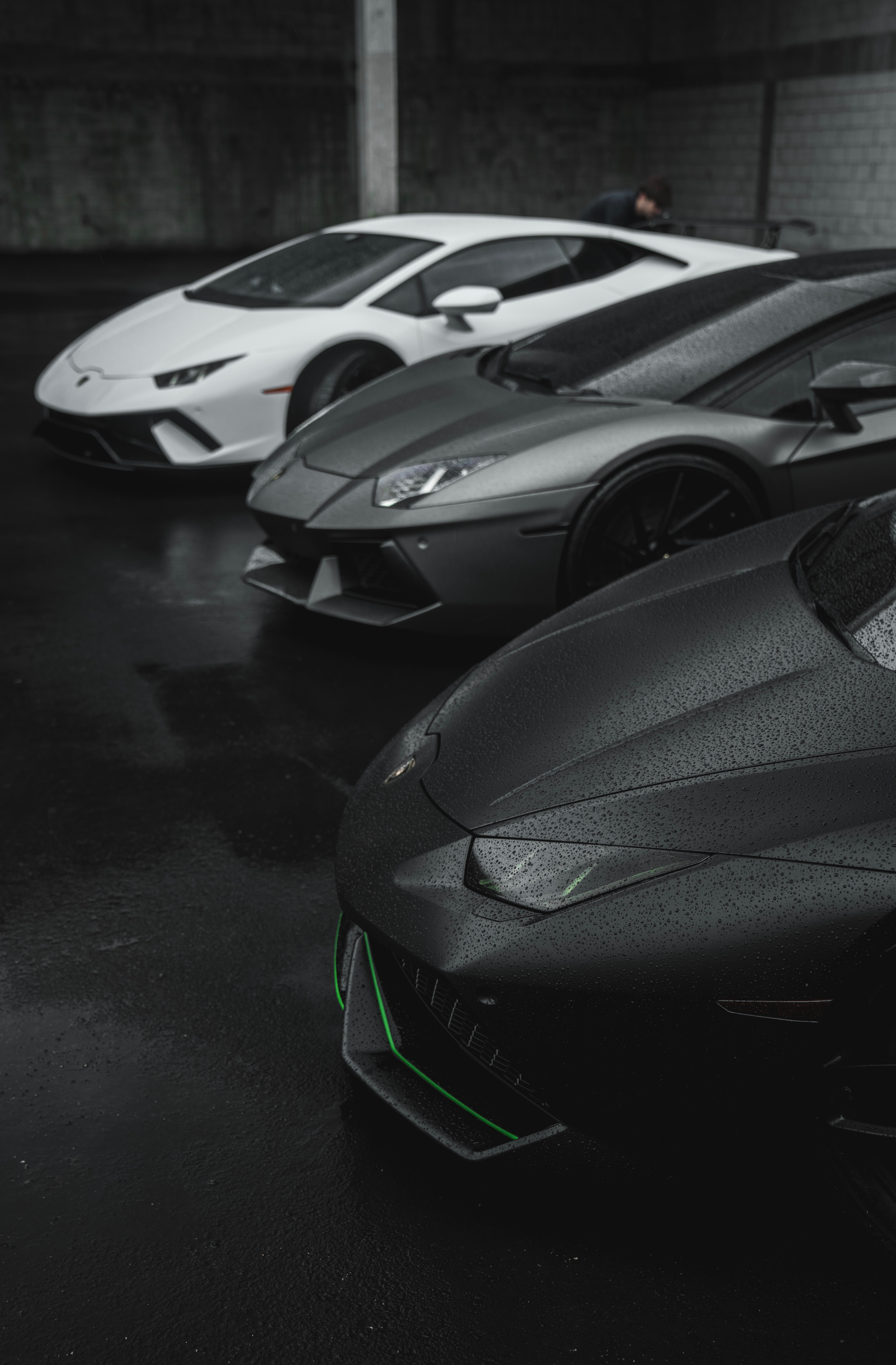 Supercars Parked in the Garage